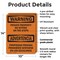 Signmission Private Property No Sitting On The Steps OSHA Warning Sign, Plastic, 10in W x 14in L, 2PK OS-2PACK-WS-P-1014-L-12778 - alternate 2